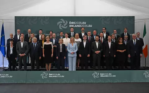 Beim informellen Treffen der Außenminister der EU-Staaten in Irland gab es gute Neuigkeiten für die Ukraine. - Foto: Michael Brandt/dpa