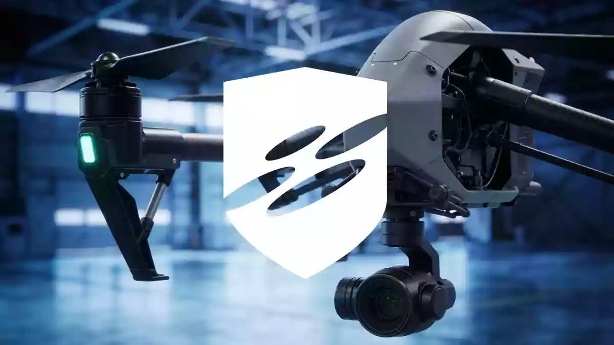 DroneShield Illustration mit AI erstellt.