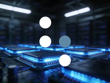 Abstrakte Darstellung von Quantencomputer-Technologie in einem dunklen, professionellen Serverraum. - Foto: über boerse-global.de