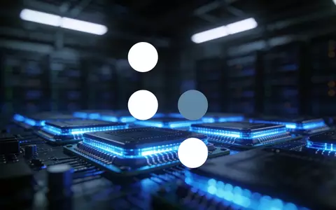 Abstrakte Darstellung von Quantencomputer-Technologie in einem dunklen, professionellen Serverraum. - Foto: über boerse-global.de