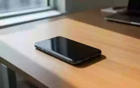Ein ausgeschaltetes Smartphone auf einem modernen Bürotisch in einer hellen, professionellen Arbeitsumgebung. - Foto: über boerse-global.de