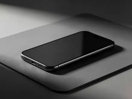 Ein minimalistisches Smartphone auf einer matten Oberfläche im Studio-Licht. - Foto: über boerse-global.de