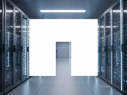 Moderne, technologische Rechenzentrum-Infrastruktur mit blauer Beleuchtung als Symbol für digitales Wachstum. - Foto: über boerse-global.de