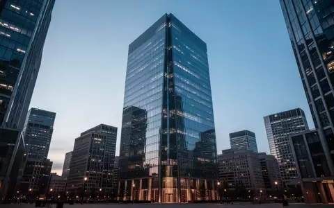 Ein modernes Bürogebäude im Finanzviertel bei Dämmerung, das die rechtliche und regulatorische Kontrolle von Finanzmärkten symbolisiert. - Foto: über boerse-global.de