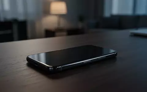 Ein dunkles Smartphone auf einem Holztisch in einer gedimmten Umgebung als Symbol für digitale Sicherheitsrisiken. - Foto: über boerse-global.de