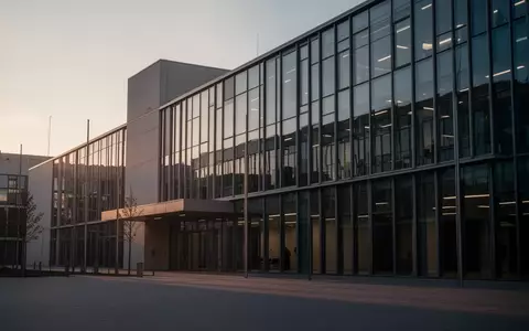 Modernes Bürogebäude in Deutschland bei Dämmerung, das die politische Atmosphäre widerspiegelt. - Foto: über boerse-global.de