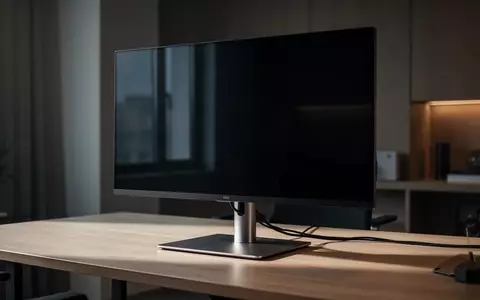 Ein moderner, hochwertiger Computerbildschirm steht auf einem minimalistischen Schreibtisch in einem professionellen Büro. - Foto: über boerse-global.de