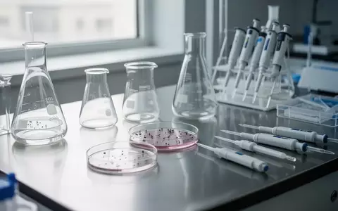 Moderne Laborausstattung mit Petrischalen und Glasgefäßen in einer sterilen, hellen Laborumgebung. - Foto: über boerse-global.de