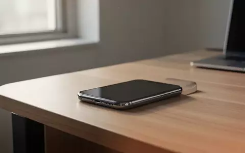 Ein modernes Smartphone auf einem minimalistischen Holztisch bei natürlichem Licht. - Foto: über boerse-global.de