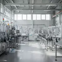 Moderne Produktionshalle in einem deutschen Industrieunternehmen mit hochwertigen Maschinen und natürlichem Lichteinfall. - Foto: über boerse-global.de