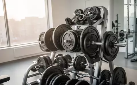 Professionelle Hantelscheiben in einem modernen, lichtdurchfluteten Fitnessstudio als Symbol für gesundes Krafttraining. - Foto: über boerse-global.de
