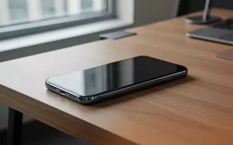 Ein modernes Smartphone liegt auf einem minimalistischen Schreibtisch in einer hellen Büroumgebung. - Foto: über boerse-global.de
