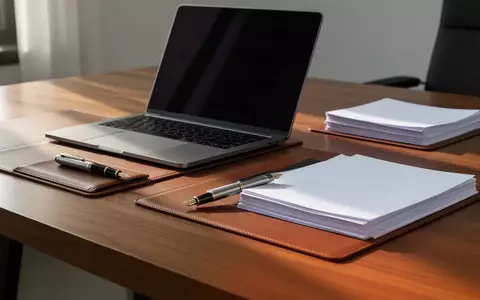 Ein moderner, aufgeräumter Schreibtisch mit einem Laptop und Dokumenten in natürlichem Licht. - Foto: über boerse-global.de