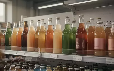Regal in einem Supermarkt mit verschiedenen Getränkeflaschen bei natürlichem Lichteinfall. - Foto: über boerse-global.de