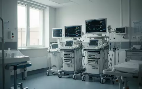 Ein moderner, heller Untersuchungsraum in einer Klinik mit medizinischen Geräten im Hintergrund. - Foto: über boerse-global.de