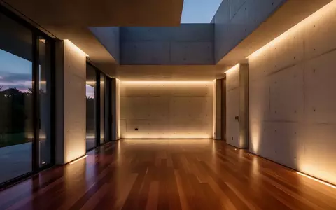Modernes, minimalistisches Interieur mit indirekter, warmer Beleuchtung und klaren architektonischen Linien. - Foto: über boerse-global.de