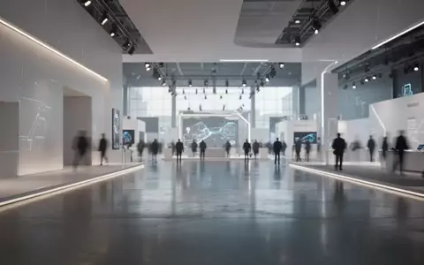 Ein moderner, minimalistischer Messestand auf der IFA in Berlin mit weitläufiger Architektur und sanfter Beleuchtung. - Foto: über boerse-global.de