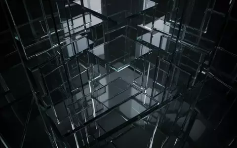 Abstrakte, mehrschichtige architektonische Strukturen mit komplexen geometrischen Linien und tiefen Schatten. - Foto: über boerse-global.de