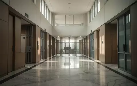Ein minimalistischer, leerer Flur in einem indischen Regierungsgebäude mit poliertem Boden und natürlichem Lichteinfall. - Foto: über boerse-global.de