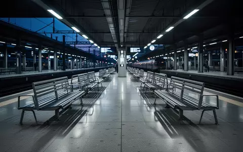 Leerer Bahnsteig in einem modernen Bahnhof mit glänzendem Boden und künstlicher Beleuchtung. - Foto: über boerse-global.de
