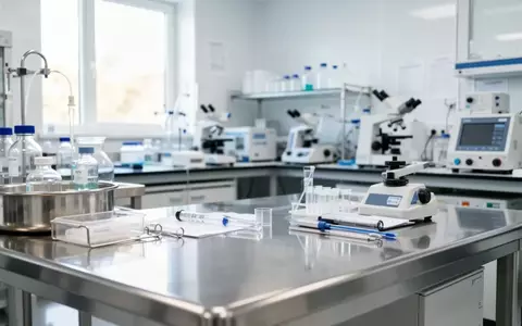 Steriler, moderner pharmazeutischer Laborbereich mit medizinischen Geräten und Edelstahloberflächen. - Foto: über boerse-global.de