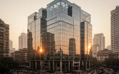 Ein modernes Bürogebäude im Finanzviertel von Mumbai während des Sonnenuntergangs. - Foto: über boerse-global.de