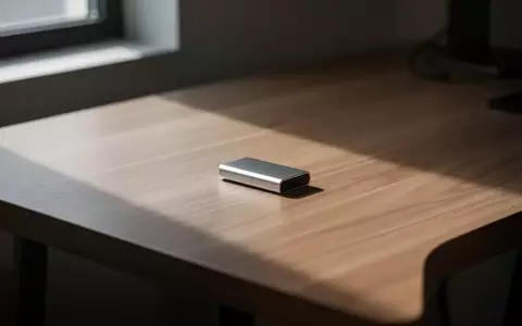 Ein einzelner USB-Stick liegt auf einer sauberen Schreibtischoberfläche bei gedimmtem Licht. - Foto: über boerse-global.de