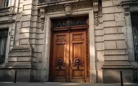 Massive Holztür eines historischen Gerichtsgebäudes in Buenos Aires bei Tageslicht. - Foto: über boerse-global.de