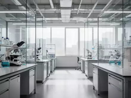 Ein helles, modernes Forschungs- und Entwicklungslabor mit industriellen Oberflächen und Glaswänden bei natürlichem Tageslicht. - Foto: über boerse-global.de