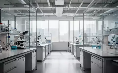 Ein helles, modernes Forschungs- und Entwicklungslabor mit industriellen Oberflächen und Glaswänden bei natürlichem Tageslicht. - Foto: über boerse-global.de