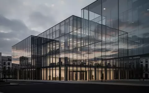 Moderne Glasfassade eines Bankgebäudes in der Abenddämmerung. - Foto: über boerse-global.de