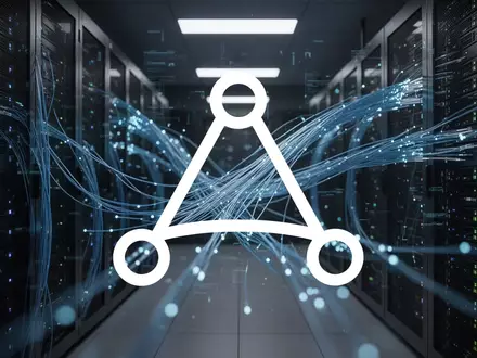 Abstrakte Darstellung von Datensicherheit und digitalen Risiken in einem modernen Serverraum mit blauem Licht. - Foto: über boerse-global.de