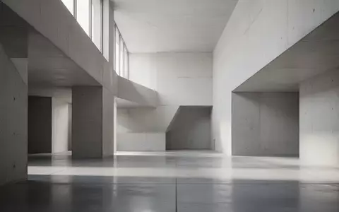Minimalistische Architektur mit klaren geometrischen Linien und natürlichem Lichteinfall in einem modernen Innenraum. - Foto: über boerse-global.de