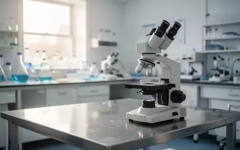 Ein steriler, hell beleuchteter medizinischer Laborraum mit einem Mikroskop auf einem Edelstahltisch. - Foto: über boerse-global.de