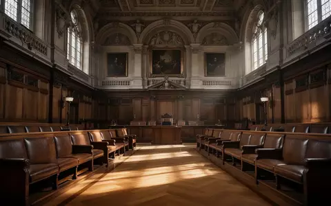 Ein leerer, historischer Gerichtssaal in London mit dunkler Holzvertäfelung und hohen Fenstern. - Foto: über boerse-global.de