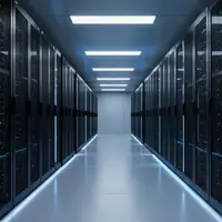 Ein minimalistischer, modern beleuchteter Serverraum mit dunklen Rack-Systemen in einer sauberen, technologischen Umgebung. - Foto: über boerse-global.de
