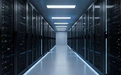 Ein minimalistischer, modern beleuchteter Serverraum mit dunklen Rack-Systemen in einer sauberen, technologischen Umgebung. - Foto: über boerse-global.de