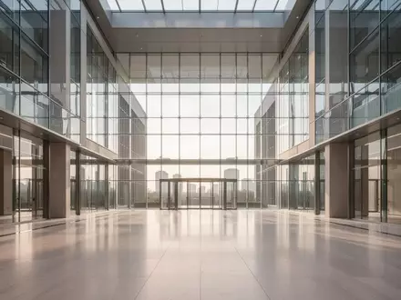 Ein lichtdurchflutetes, modernes Atrium mit klaren architektonischen Linien und polierten Bodenflächen. - Foto: über boerse-global.de