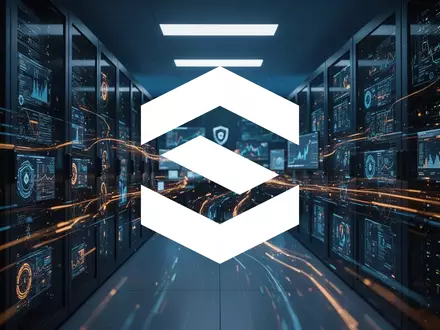 Abstraktes, atmosphärisches Bild eines modernen Cyber-Sicherheits-Rechenzentrums mit digitaler Datenvisualisierung. - Foto: über boerse-global.de