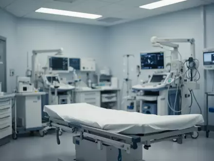 Ein modernes, steriles Krankenhauslabor mit medizinischer Ausstattung in einer ruhigen und professionellen Atmosphäre. - Foto: über boerse-global.de