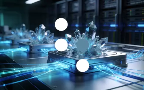 Abstrakte Darstellung moderner Quantentechnologie mit leuchtenden Lichtleitern und futuristischer Laborumgebung. - Foto: über boerse-global.de