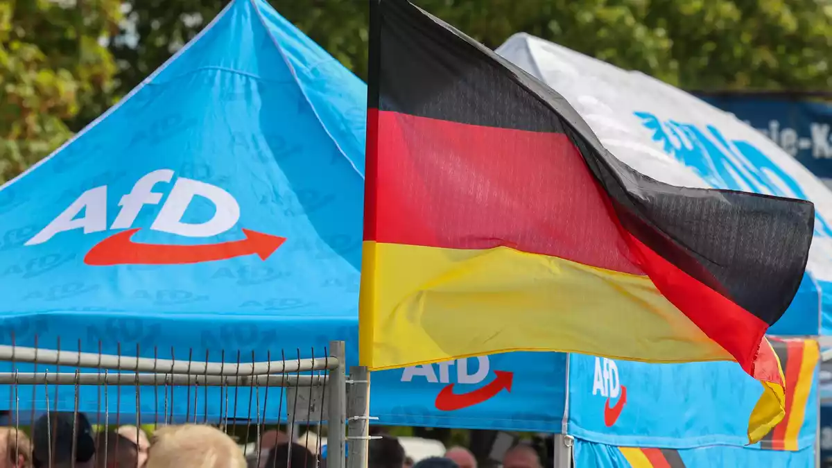 Die AfD liegt in den Umfragen vor der Wahl in Sachsen-Anhalt klar vorn. (Archivbild) - Bild: Peter Gercke/dpa