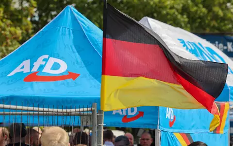 Die AfD liegt in den Umfragen vor der Wahl in Sachsen-Anhalt klar vorn. (Archivbild) - Foto: Peter Gercke/dpa