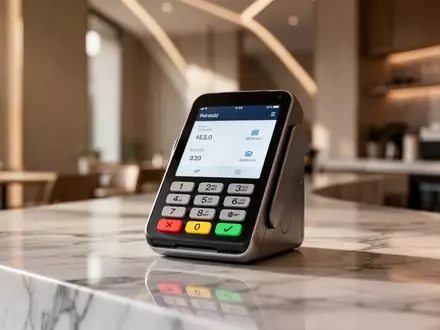 Ein minimalistisch gestalteter Tresen in einem modernen Café mit neutralen Farben und natürlichem Lichteinfall. - Foto: über boerse-global.de