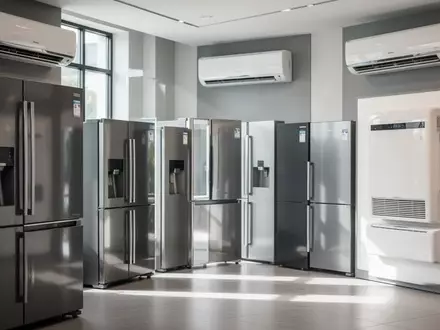 Moderne Haushaltsgeräte in einem hellen Verkaufsraum. - Foto: über boerse-global.de