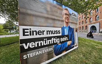 Wahlplakat mit Stefan Evers (Archiv) - Foto: via dts Nachrichtenagentur