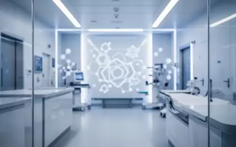 Ein minimalistisch gestalteter, klinischer Raum in kühlen Farben, der eine Atmosphäre medizinischer Präzision vermittelt. - Foto: über boerse-global.de