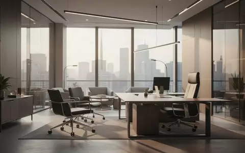 Modernes, helles Bürointerieur mit minimalistischer Einrichtung und natürlichem Tageslicht - Foto: über boerse-global.de