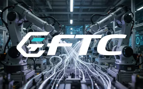 Abstrakte Darstellung von moderner industrieller Automatisierung und Smart Manufacturing in einer hochtechnologischen Fabrik. - Foto: über boerse-global.de