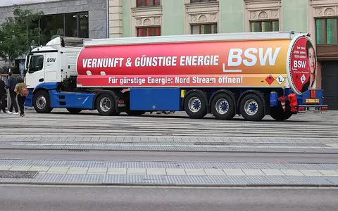 BSW-Wahlkampf-Truck am 03.09.2026 - Foto: via dts Nachrichtenagentur